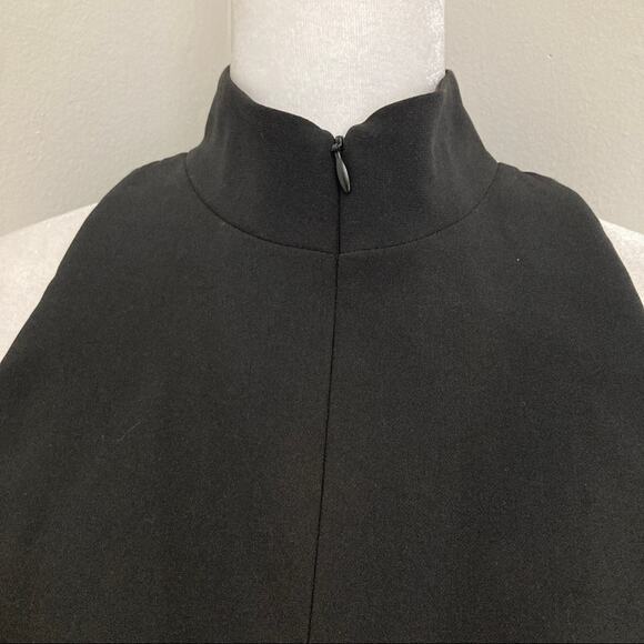 Nicole Miller Glam Maxi Dress NWT New Black Sheer Hem size S - Picture 4 of 11